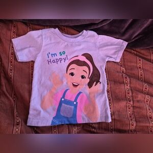 Rachel Lavender Graphic 'I'm So Happy!' Short Sleeve Tee